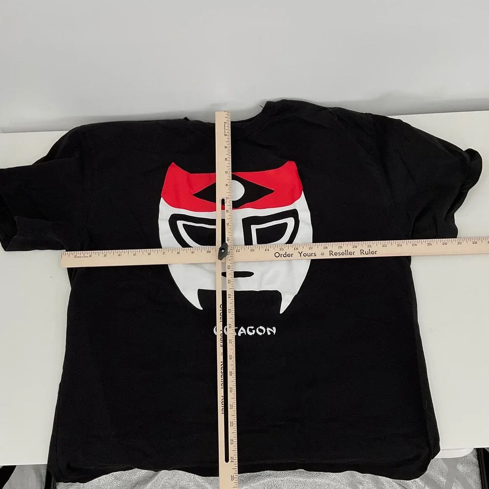 Octagon‎ Wrestler Mask Graphic Black T Shirt Men Large